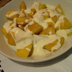 Рецепт Манго в ванильном креме