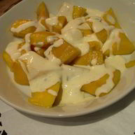 Рецепт Манго в ванильном креме