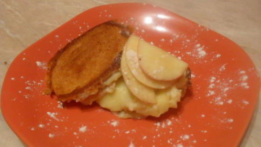 Рецепт пудинга из булочки с кремом