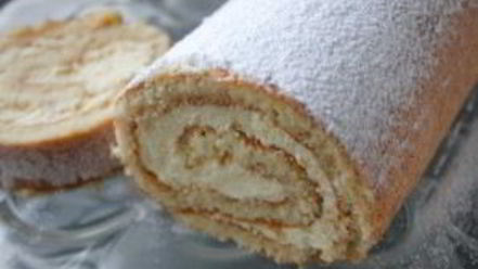 Рецепт рулета бисквитного с творожным кремом