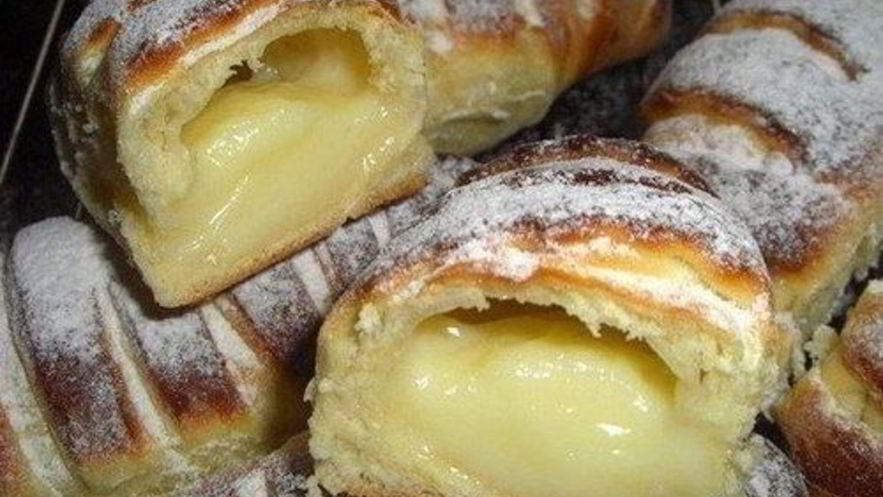 Рецепт сдобной булочки крем-де-паризьен