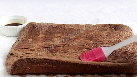 Рецепт шоколадного рулета с кремом