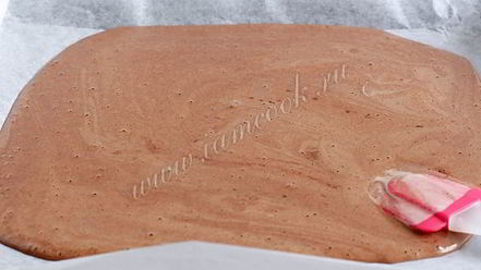 Рецепт шоколадного рулета с кремом