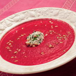 Рецепт Свекольного крема с козьим сыром