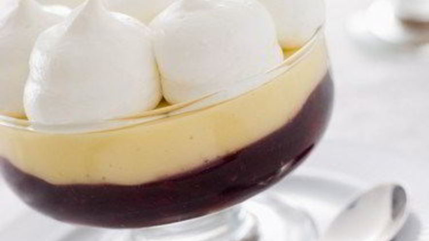 Рецепт трифла с глинтвейном и сливочным кремом