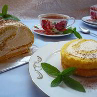 Рецепт Тыквенного рулета с карамельным кремом