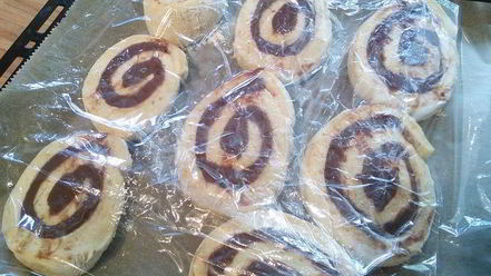 Рецепт улиток с шоколадным кремом-пудингом