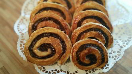 Рецепт улиток с шоколадным кремом-пудингом