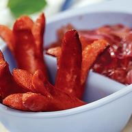 Рецепт Копченых колбасок с луковым мармеладом