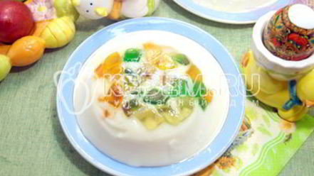 Рецепт мармелада-сливочного десерт на пасху