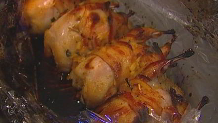 Рецепт перепелок с виски и мармеладом