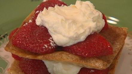 Рецепт мильфея с клубникой