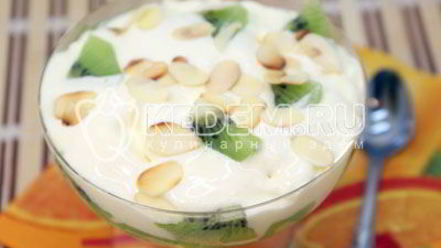 Рецепт десерта из мороженого киви