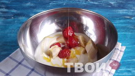 Рецепт клубнично-бананового мороженого