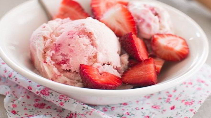 Рецепт мороженого с клубникой