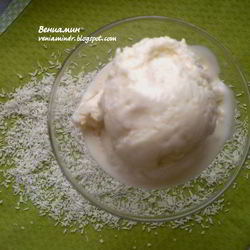 Рецепт Мороженого с кокосовым молоком