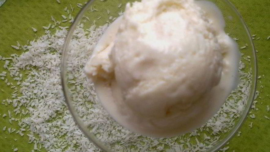 Рецепт мороженого с кокосовым молоком