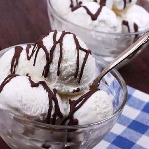 Рецепт Мороженого с шоколадным узором