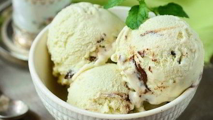 Рецепт мятного мороженого с шоколадом