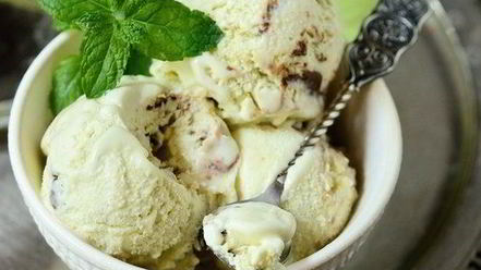 Рецепт мятного мороженого с шоколадом