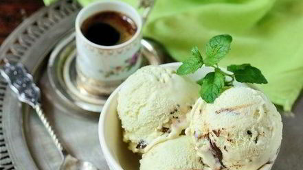 Рецепт мятного мороженого с шоколадом