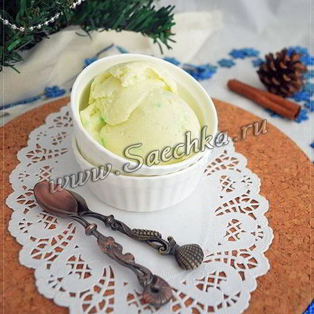 Рецепт Мятного мороженого