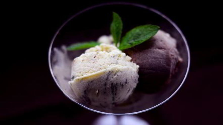 Рецепт шоколадного и мятного мороженого