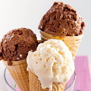 Рецепт Шоколадного и ванильного сливочного мороженого