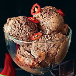 Рецепт Шоколадного мороженого с острым перцем