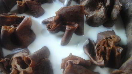 Рецепт блинного торта-мусса тропик