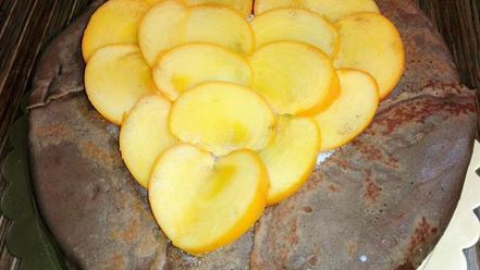 Рецепт блинного торта-мусса тропик