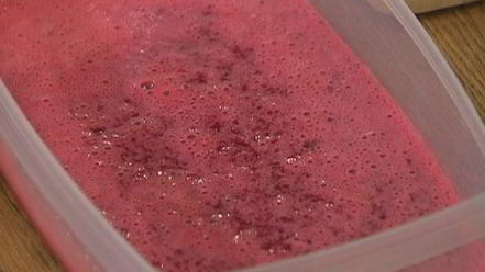 Рецепт йогуртового мусса с гранитой