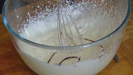 Рецепт йогуртового мусса с гранитой