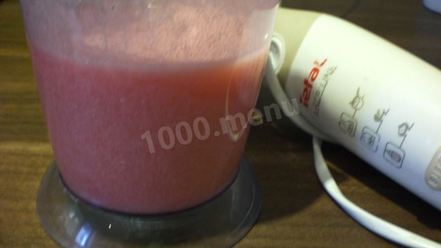 Рецепт клюквенного мусса с манкой