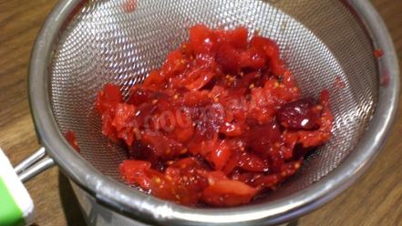 Рецепт клюквенного мусса с манкой