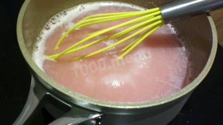 Рецепт клюквенного мусса с манкой