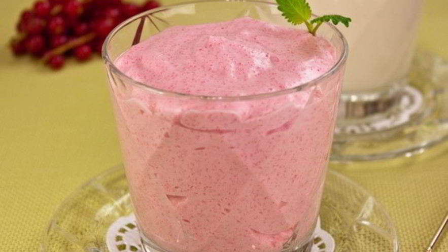 Рецепт клюквенного мусса