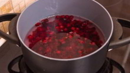 Рецепт клюквенного мусса