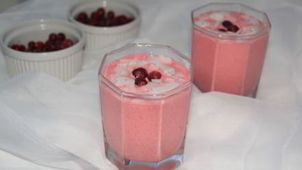 Рецепт клюквенного муссового десерта