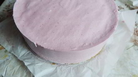 Рецепт клюквенного торта-мусса с миндальным пралине праздничный