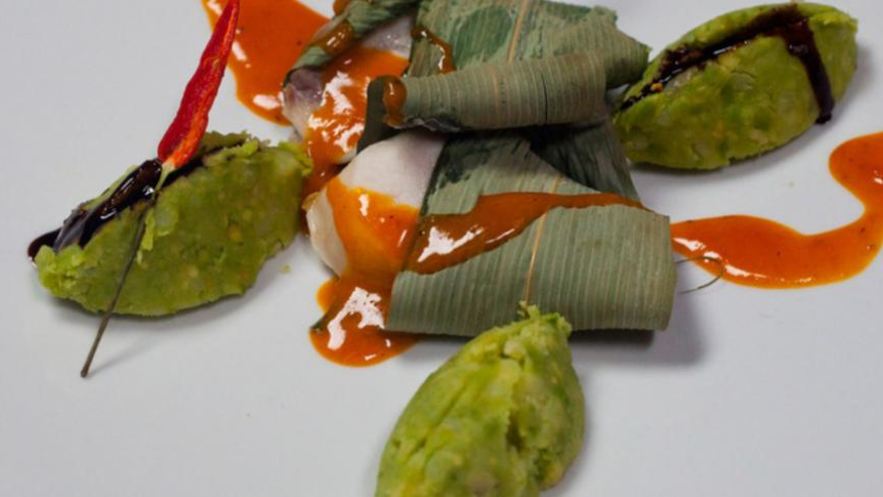 Рецепт крокодилового хвоста с облепихово-можжевеловым муссом