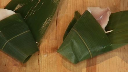 Рецепт крокодилового хвоста с облепихово-можжевеловым муссом