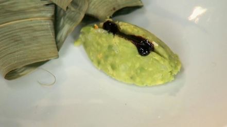 Рецепт крокодилового хвоста с облепихово-можжевеловым муссом