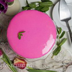 Рецепт Лимонно-клубничного муссовый торт