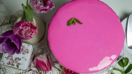 Рецепт лимонно-клубничного муссовый торт