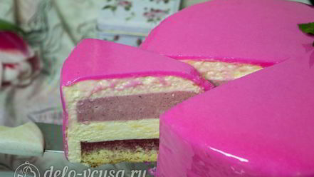 Рецепт лимонно-клубничного муссовый торт