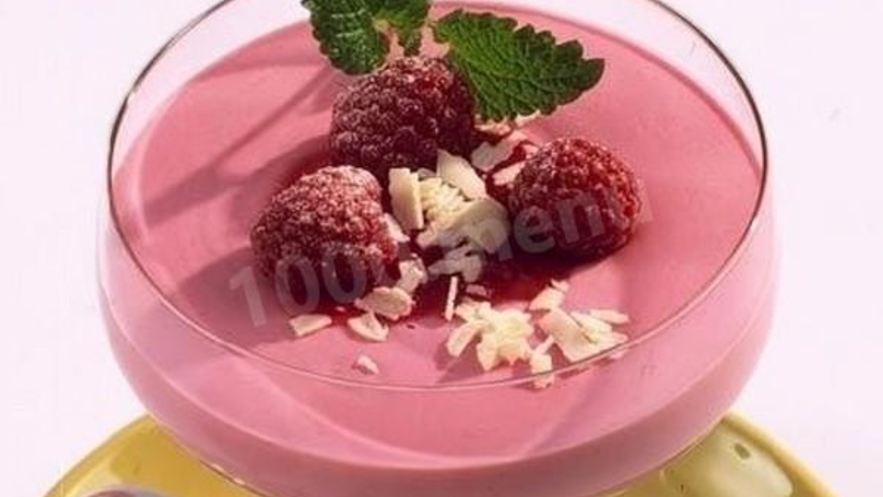 Рецепт малинового мусса