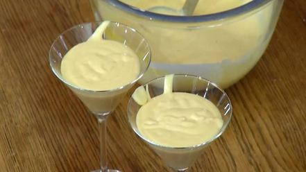 Рецепт мангового мусса со сгущенкой