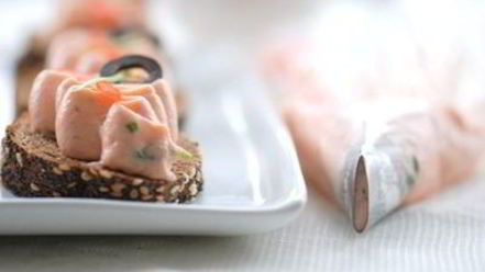 Рецепт мусса из семги на бородинском хлебе