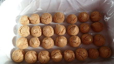 Рецепт мусса-желе из хурмы, черимойи и амареттини под крем-фрешем